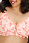 ZIvame True Curv Summer Blooms Single Layered Non Wired Full Coverage Minimiser Bra - Desert Flower — thumbnail 4